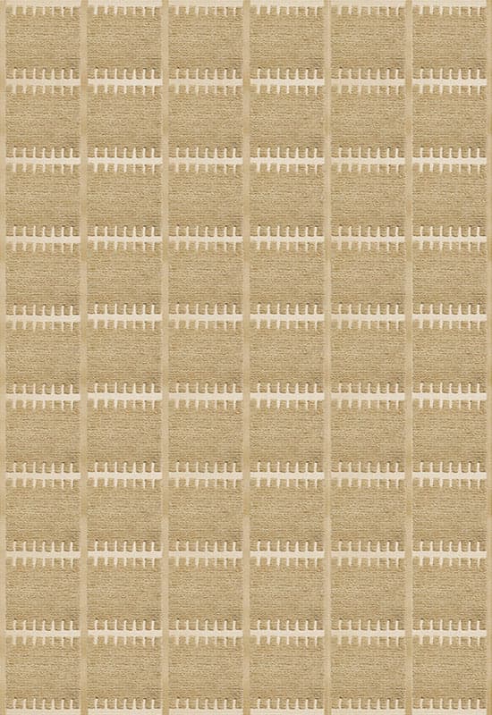 Lilly mustard wool rug photographed in a styled interior