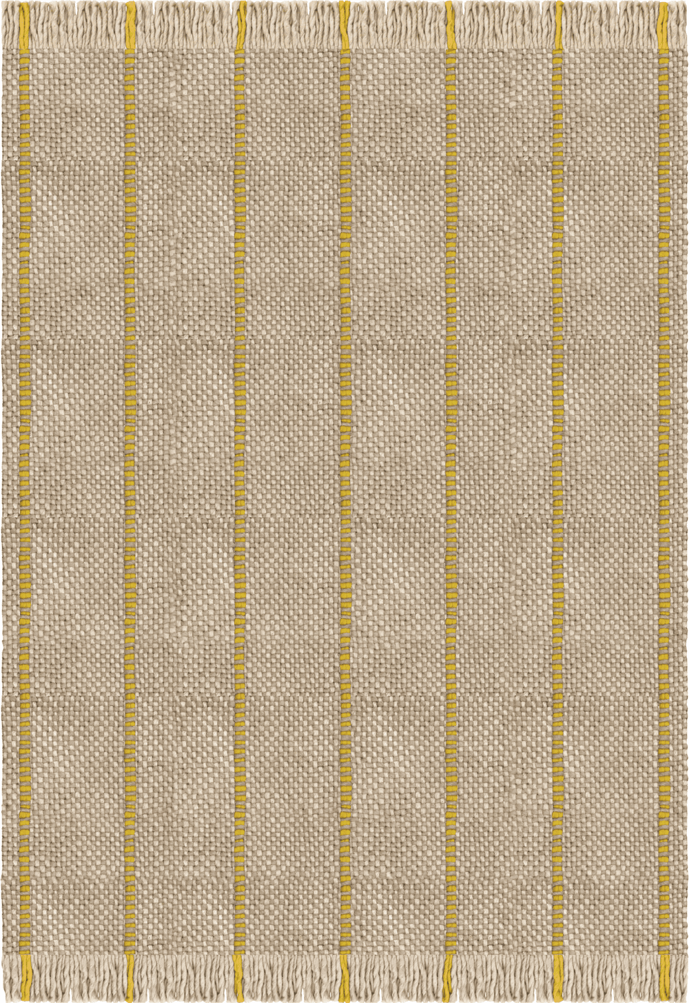 Massproductions Cord yellow oatmeal rug photographed in a styled interior